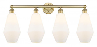 Cindyrella - 4 Light - 34 inch - Brushed Brass - Bath Vanity Light (3442|616-4W-BB-G651-7)