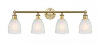 Brookfield - 4 Light - 33 inch - Brushed Brass - Bath Vanity Light (3442|616-4W-BB-G441)