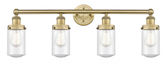 Dover - 4 Light - 32 inch - Brushed Brass - Bath Vanity Light (3442|616-4W-BB-G314)
