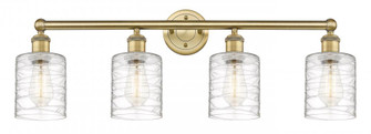 Cobbleskill - 4 Light - 32 inch - Brushed Brass - Bath Vanity Light (3442|616-4W-BB-G1113)