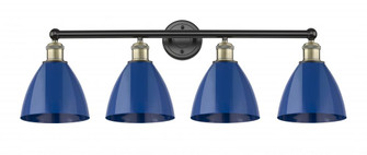 Plymouth - 4 Light - 35 inch - Black Antique Brass - Bath Vanity Light (3442|616-4W-BAB-MBD-75-BL)