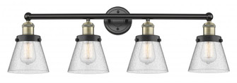 Cone - 4 Light - 33 inch - Black Antique Brass - Bath Vanity Light (3442|616-4W-BAB-G64)