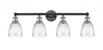 Brookfield - 4 Light - 33 inch - Black Antique Brass - Bath Vanity Light (3442|616-4W-BAB-G442)