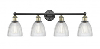 Castile - 4 Light - 33 inch - Black Antique Brass - Bath Vanity Light (3442|616-4W-BAB-G382)