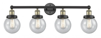 Beacon - 4 Light - 33 inch - Black Antique Brass - Bath Vanity Light (3442|616-4W-BAB-G204-6)