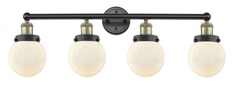 Beacon - 4 Light - 33 inch - Black Antique Brass - Bath Vanity Light (3442|616-4W-BAB-G201-6)