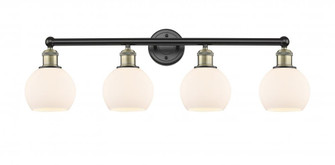 Athens - 4 Light - 33 inch - Black Antique Brass - Bath Vanity Light (3442|616-4W-BAB-G121-6)