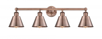 Smithfield - 4 Light - 34 inch - Antique Copper - Bath Vanity Light (3442|616-4W-AC-M8-AC)