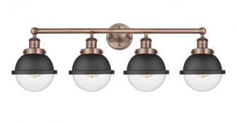 Edison - 4 Light - 34 inch - Antique Copper - Bath Vanity Light (3442|616-4W-AC-HFS-62-BK)