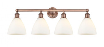 Bristol - 4 Light - 35 inch - Antique Copper - Bath Vanity Light (3442|616-4W-AC-GBD-751)