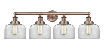 Bell - 4 Light - 35 inch - Antique Copper - Bath Vanity Light (3442|616-4W-AC-G72)