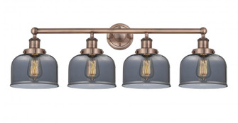 Bell - 4 Light - 35 inch - Antique Copper - Bath Vanity Light (3442|616-4W-AC-G73)