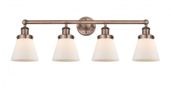 Cone - 4 Light - 33 inch - Antique Copper - Bath Vanity Light (3442|616-4W-AC-G61)