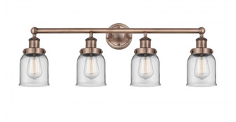 Bell - 4 Light - 32 inch - Antique Copper - Bath Vanity Light (3442|616-4W-AC-G52)