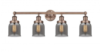 Bell - 4 Light - 32 inch - Antique Copper - Bath Vanity Light (3442|616-4W-AC-G53)