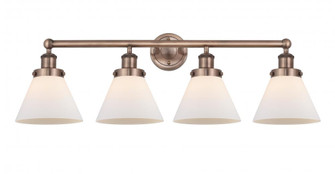 Cone - 4 Light - 35 inch - Antique Copper - Bath Vanity Light (3442|616-4W-AC-G41)