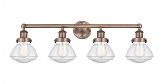 Olean - 4 Light - 34 inch - Antique Copper - Bath Vanity Light (3442|616-4W-AC-G324)