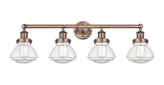 Olean - 4 Light - 34 inch - Antique Copper - Bath Vanity Light (3442|616-4W-AC-G322)