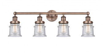 Canton - 4 Light - 32 inch - Antique Copper - Bath Vanity Light (3442|616-4W-AC-G184S)