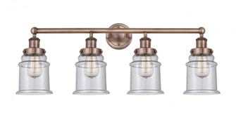 Canton - 4 Light - 33 inch - Antique Copper - Bath Vanity Light (3442|616-4W-AC-G184)