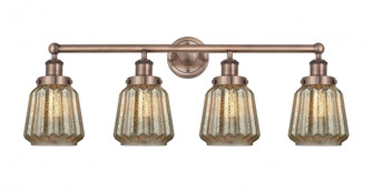 Chatham - 4 Light - 34 inch - Antique Copper - Bath Vanity Light (3442|616-4W-AC-G146)