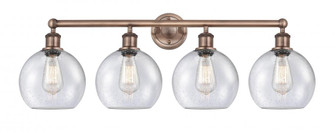 Athens - 4 Light - 35 inch - Antique Copper - Bath Vanity Light (3442|616-4W-AC-G124-8)