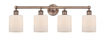 Cobbleskill - 4 Light - 32 inch - Antique Copper - Bath Vanity Light (3442|616-4W-AC-G111)