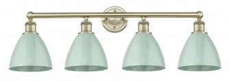 Plymouth - 4 Light - 35 inch - Antique Brass - Bath Vanity Light (3442|616-4W-AB-MBD-75-SF)