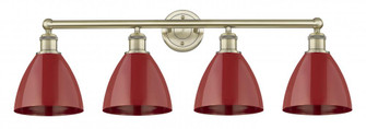 Plymouth - 4 Light - 35 inch - Antique Brass - Bath Vanity Light (3442|616-4W-AB-MBD-75-RD)