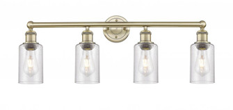 Clymer - 4 Light - 31 inch - Antique Brass - Bath Vanity Light (3442|616-4W-AB-G804)