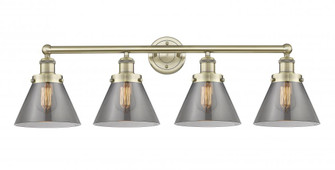 Cone - 4 Light - 35 inch - Antique Brass - Bath Vanity Light (3442|616-4W-AB-G43)