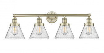 Cone - 4 Light - 35 inch - Antique Brass - Bath Vanity Light (3442|616-4W-AB-G44)