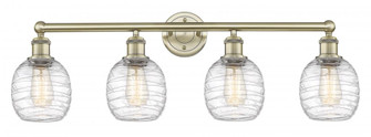 Belfast - 4 Light - 33 inch - Antique Brass - Bath Vanity Light (3442|616-4W-AB-G1013)