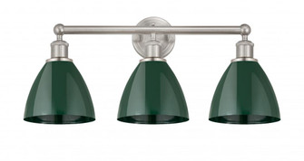 Plymouth - 3 Light - 26 inch - Satin Nickel - Bath Vanity Light (3442|616-3W-SN-MBD-75-GR)