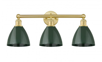 Plymouth - 3 Light - 26 inch - Satin Gold - Bath Vanity Light (3442|616-3W-SG-MBD-75-GR)