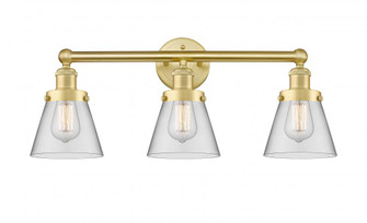 Cone - 3 Light - 24 inch - Satin Gold - Bath Vanity Light (3442|616-3W-SG-G62)
