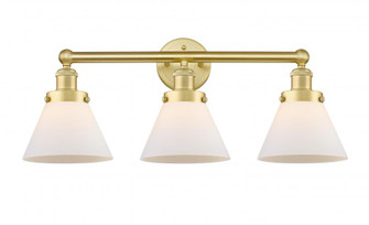 Cone - 3 Light - 26 inch - Satin Gold - Bath Vanity Light (3442|616-3W-SG-G41)