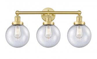 Beacon - 3 Light - 26 inch - Satin Gold - Bath Vanity Light (3442|616-3W-SG-G204-8)