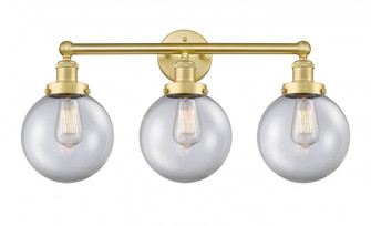 Beacon - 3 Light - 26 inch - Satin Gold - Bath Vanity Light (3442|616-3W-SG-G202-8)