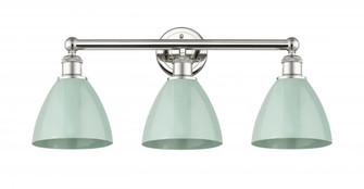 Plymouth - 3 Light - 26 inch - Polished Nickel - Bath Vanity Light (3442|616-3W-PN-MBD-75-SF)