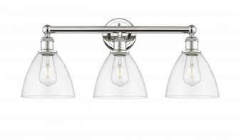 Bristol - 3 Light - 26 inch - Polished Nickel - Bath Vanity Light (3442|616-3W-PN-GBD-752)