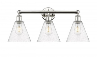 Berkshire - 3 Light - 26 inch - Polished Nickel - Bath Vanity Light (3442|616-3W-PN-GBC-84)