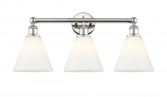 Berkshire - 3 Light - 26 inch - Polished Nickel - Bath Vanity Light (3442|616-3W-PN-GBC-81)