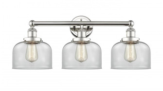 Bell - 3 Light - 26 inch - Polished Nickel - Bath Vanity Light (3442|616-3W-PN-G72)