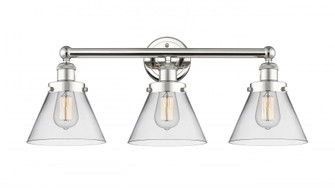 Cone - 3 Light - 26 inch - Polished Nickel - Bath Vanity Light (3442|616-3W-PN-G42)