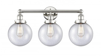 Beacon - 3 Light - 26 inch - Polished Nickel - Bath Vanity Light (3442|616-3W-PN-G204-8)