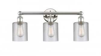 Cobbleskill - 3 Light - 23 inch - Polished Nickel - Bath Vanity Light (3442|616-3W-PN-G112)