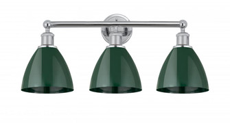 Plymouth - 3 Light - 26 inch - Polished Chrome - Bath Vanity Light (3442|616-3W-PC-MBD-75-GR)