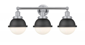 Edison - 3 Light - 25 inch - Polished Chrome - Bath Vanity Light (3442|616-3W-PC-HFS-61-BK)