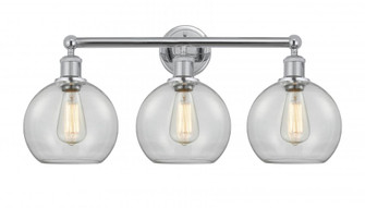 Athens - 3 Light - 26 inch - Polished Chrome - Bath Vanity Light (3442|616-3W-PC-G122-8)